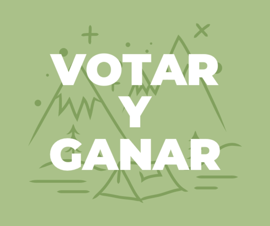Votar y ganar green whimsical-line