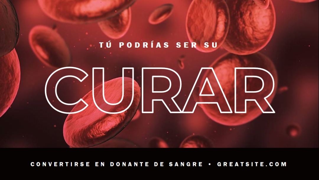 Convertirse en donante de sangre red modern-simple