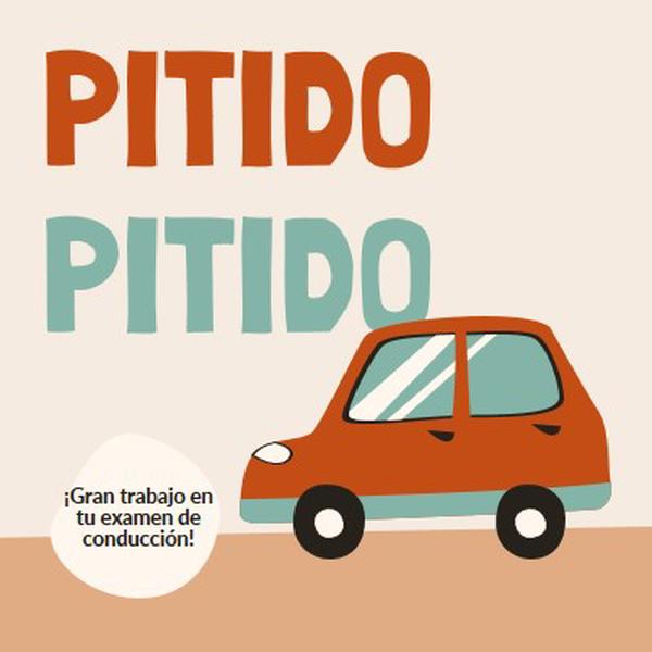 ¡Pitido pitido! orange whimsical-color-block