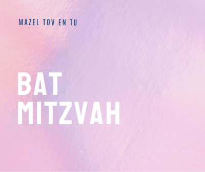 Celebrando tu bat mitzvah pink modern-simple