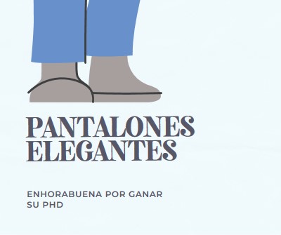 Pantalones elegantes blue modern-color-block