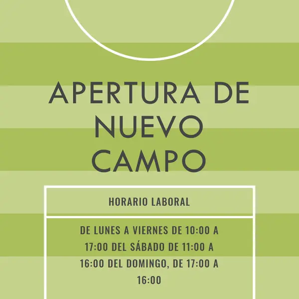 Objetivos de campo green modern-geometric-&-linear