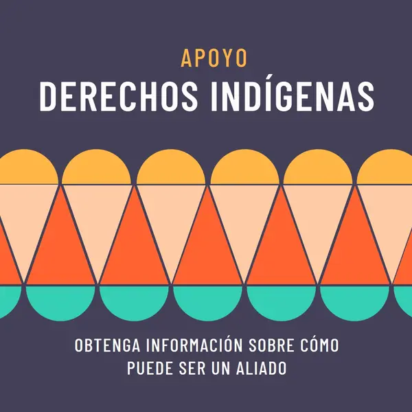 Apoyar los derechos indígenas blue modern-color-block