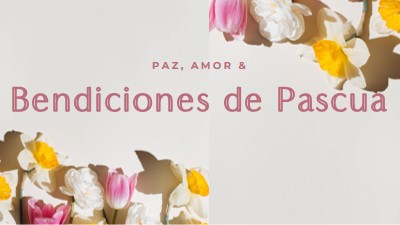 Paz y amor en Pascua gray modern-simple