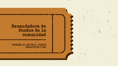 Billete grande brown vintage-retro