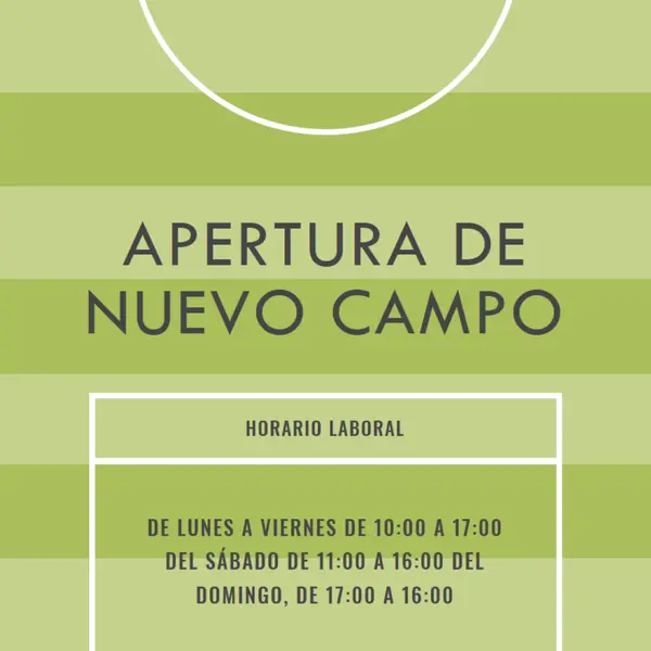 Objetivos de campo green modern-geometric-&-linear