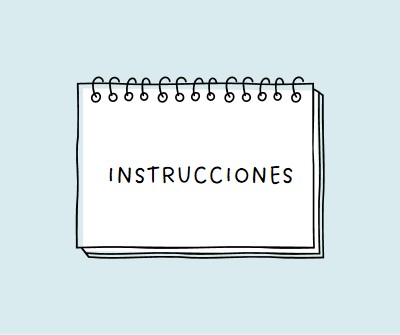 Tus instrucciones blue whimsical-line