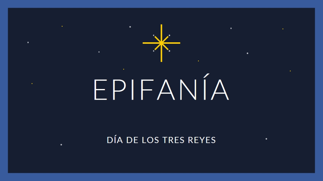 Observando la epifanía blue modern-simple