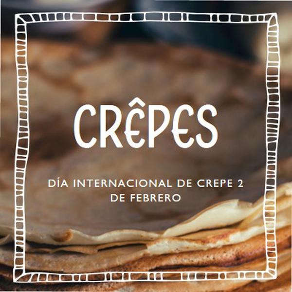 Un crepe a la vez brown whimsical-line