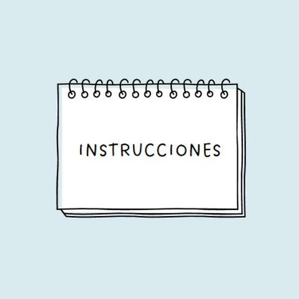 Tus instrucciones blue whimsical-line