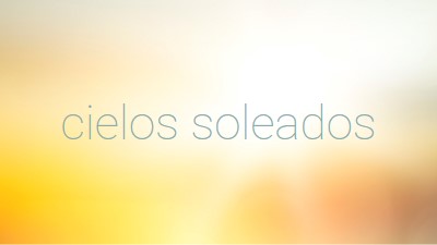 Cielos soleados yellow modern-simple