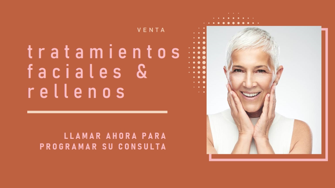 Venta de tratamientos faciales y rellenos orange modern-geometric-&-linear