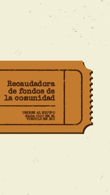 Billete grande brown vintage-retro