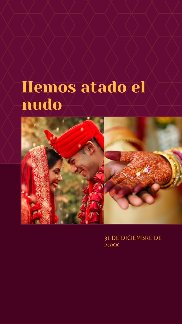 Hemos atado el nudo red modern-simple
