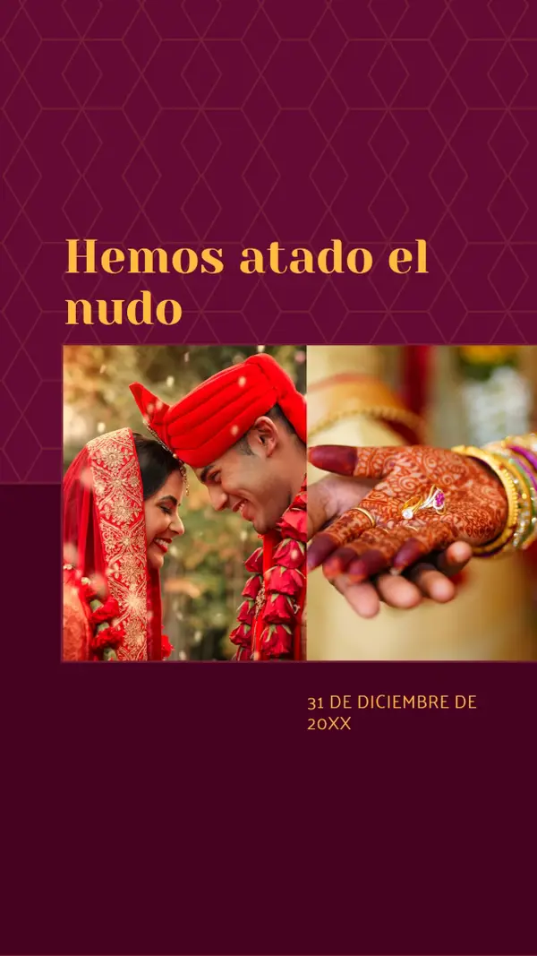 Hemos atado el nudo red modern-simple