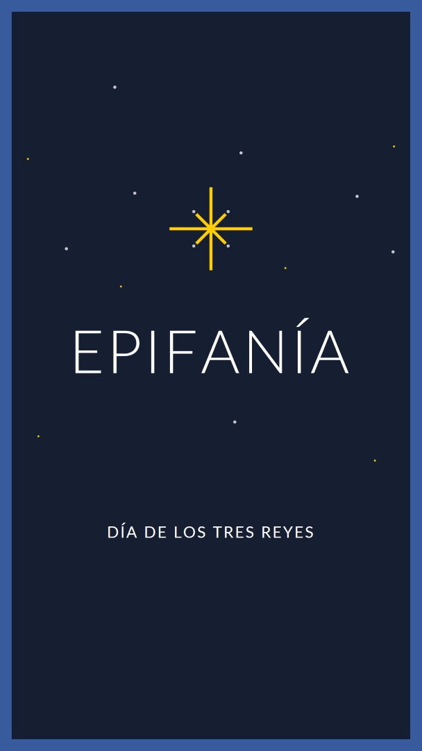 Observando la epifanía blue modern-simple