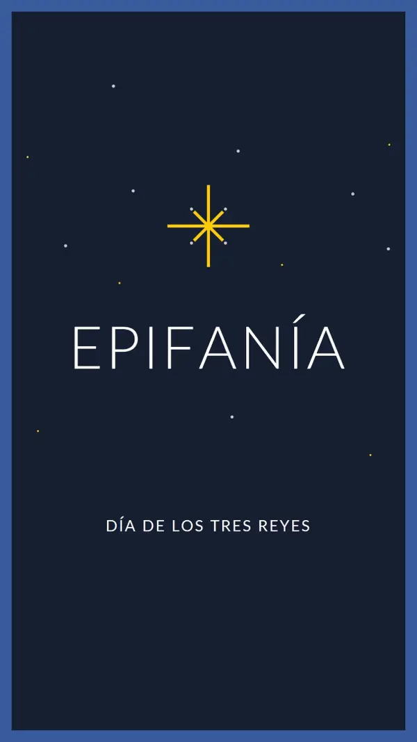 Observando la epifanía blue modern-simple