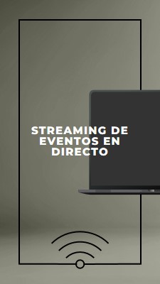 Streaming de eventos en directo gray modern-bold