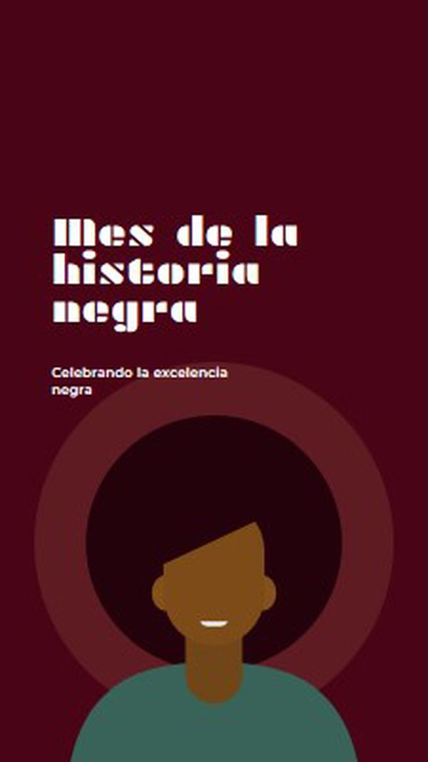 Celebración del Mes de la Historia Negra red modern-color-block