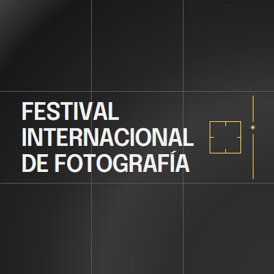 Festival internacional de fotografía black modern,moody,camera,grid,geometric,pattern