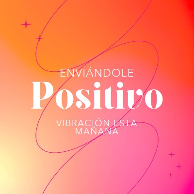 Deseando que la positividad pink modern,line,gradient,simple,typographic