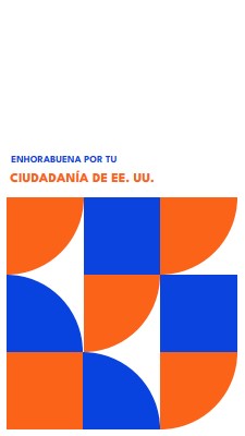 Felicitaciones por ciudadanía red modern-geometric-&-linear