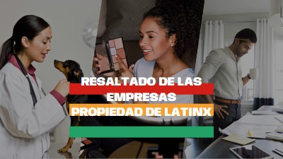 Celebrar negocios propiedad de Latinx white modern-simple