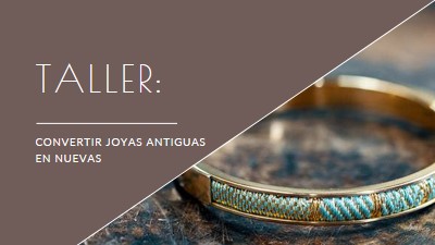 Taller de joyería brown organic-simple