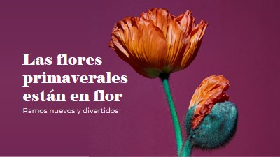 Flores frescas purple modern-simple