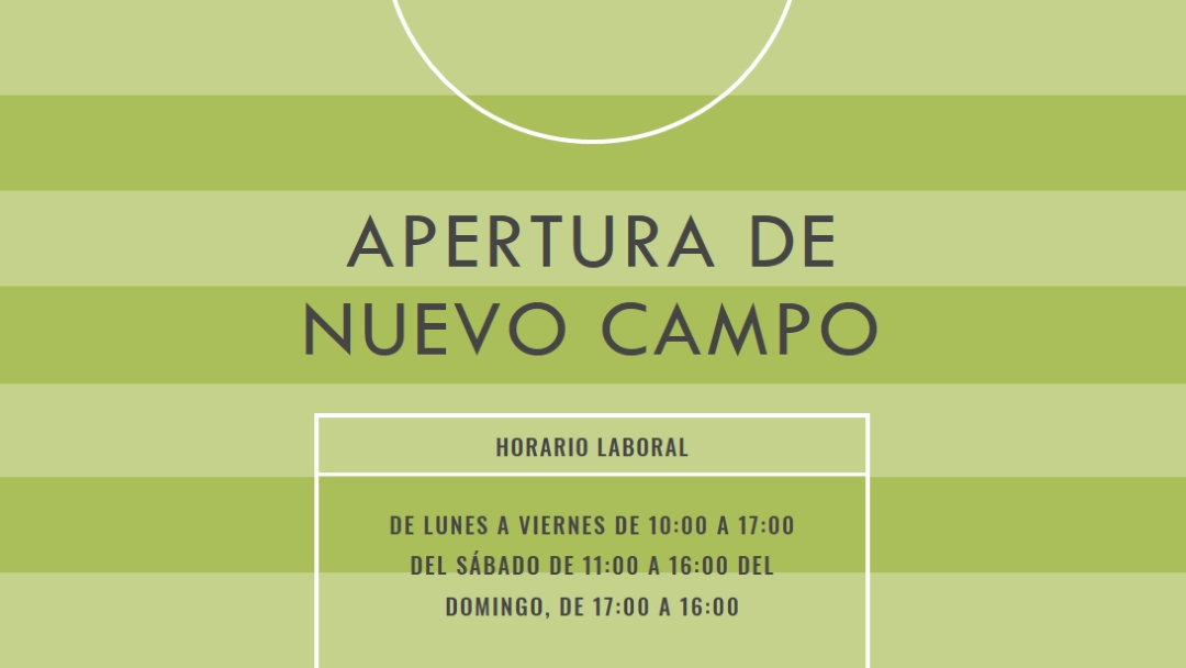 Objetivos de campo green modern-geometric-&-linear