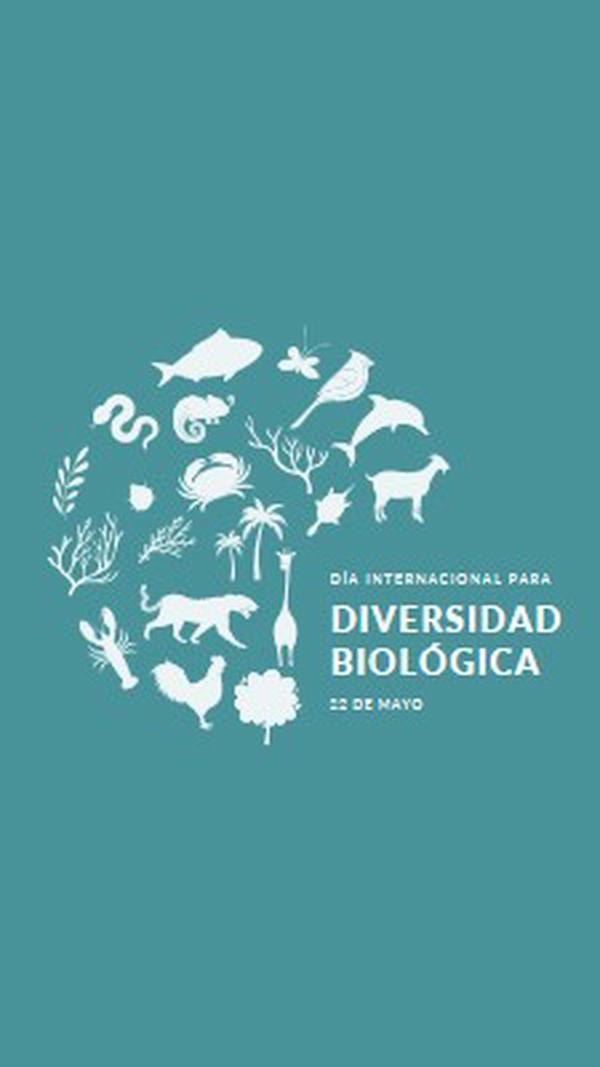 Celebrar el Día Mundial de la Biodiversidad blue modern-simple