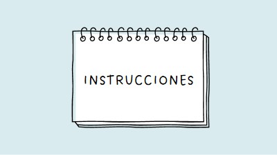 Tus instrucciones blue whimsical-line