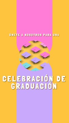 Unirse a la celebración de graduación yellow whimsical-color-block