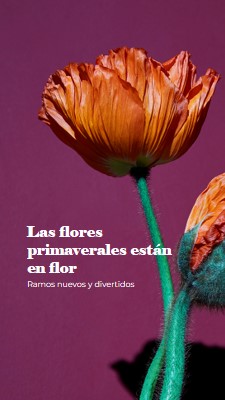 Flores frescas purple modern-simple