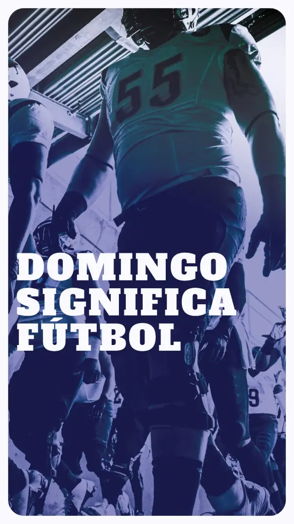 Domingo significa fútbol purple modern-bold