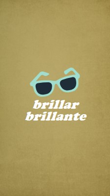 Brilla el sol brillante green vintage-retro