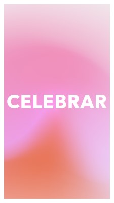 Celebremos con estilo pink modern-bold