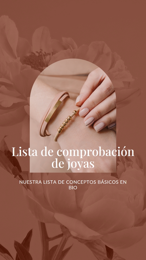 Lista de comprobación de joyas pink organic-boho