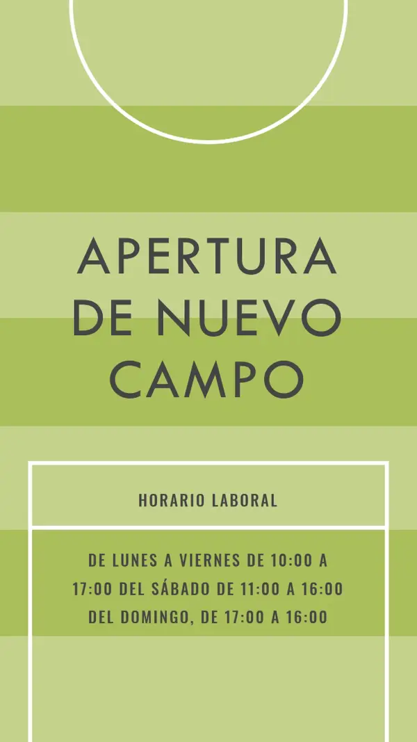 Objetivos de campo green modern-geometric-&-linear
