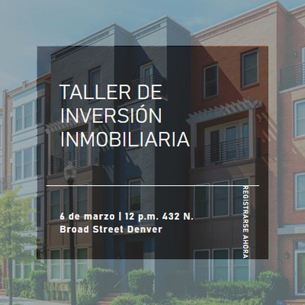 Inversión urbana blue modern-simple