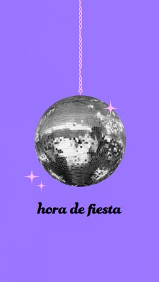 Fiesta en todas las ocasiones purple simple,collage,disco,fun,playful,photo