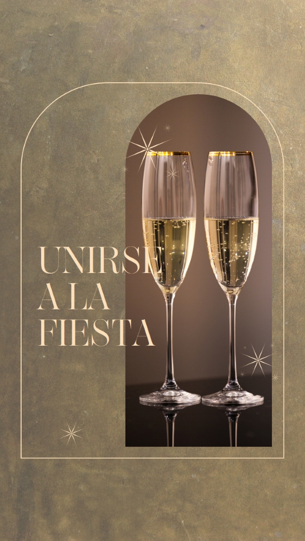 Únete a la fiesta brown minimal,elegant,arch