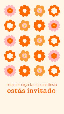 Estamos organizando una fiesta orange bold,fun,graphic