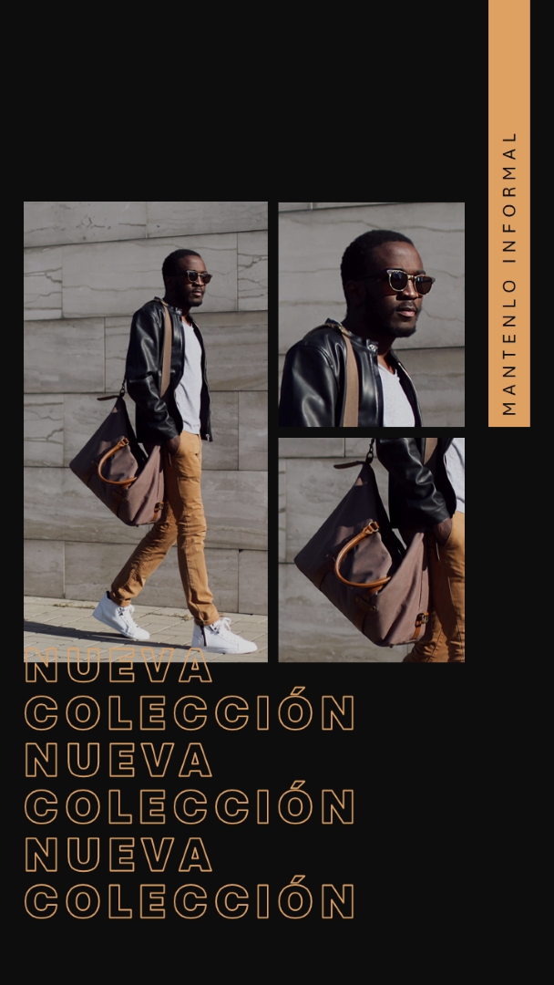 Nuevo volante de moda black photographic,simple,collage,typographic,geometric,