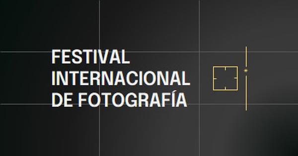 Festival internacional de fotografía black modern,moody,camera,grid,geometric,pattern