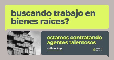 Oferta de trabajo: estamos contratando green modern,minimal,blocks,dark,neutral,simple