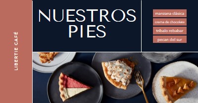 Disfruta de nuestras tartas blue simple,classic,organized