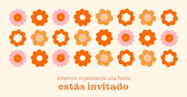 Estamos organizando una fiesta orange bold,fun,graphic