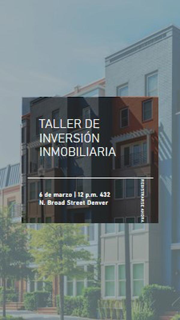 Inversión urbana blue modern-simple