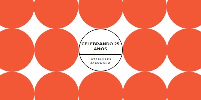 Celebrando 25 años orange modern-geometric-&-linear